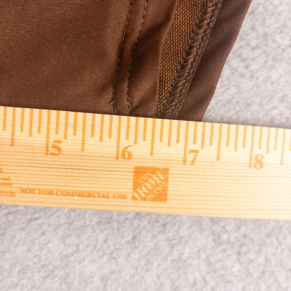 Mens Brown Mesh Athletic Gym Shorts XXL Elastic Waist Drawstring Pockets